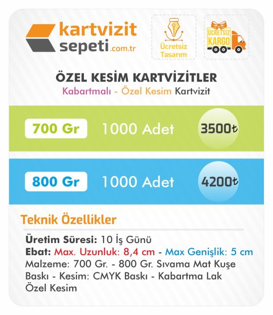 Özel Kesim Kartvizit