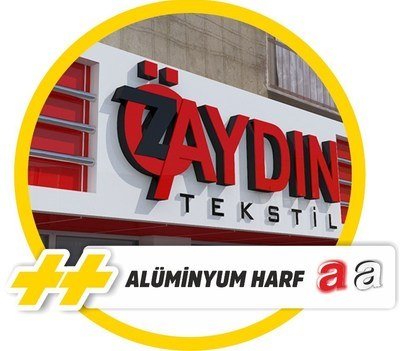 alüminyum yan band kutu harf ışıklı