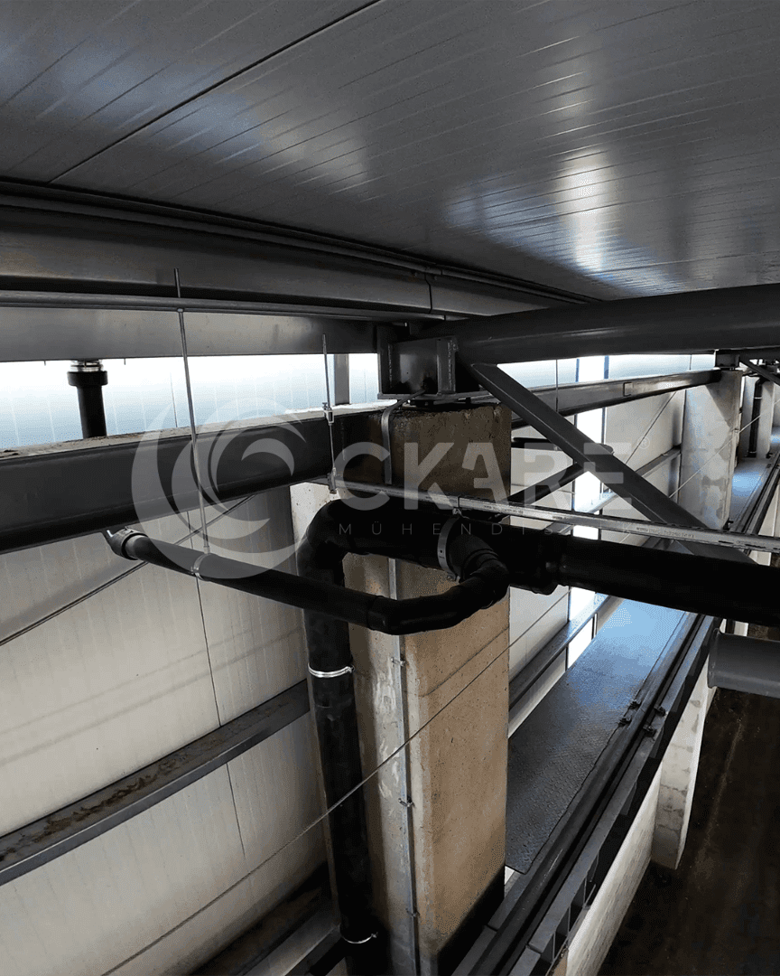 Noksel Çelik Boru Fabrikası Osmaniye Betonarme Kolon Geçişi ve HDPE Dirsek Bağlantısı - CKare Mühendislik