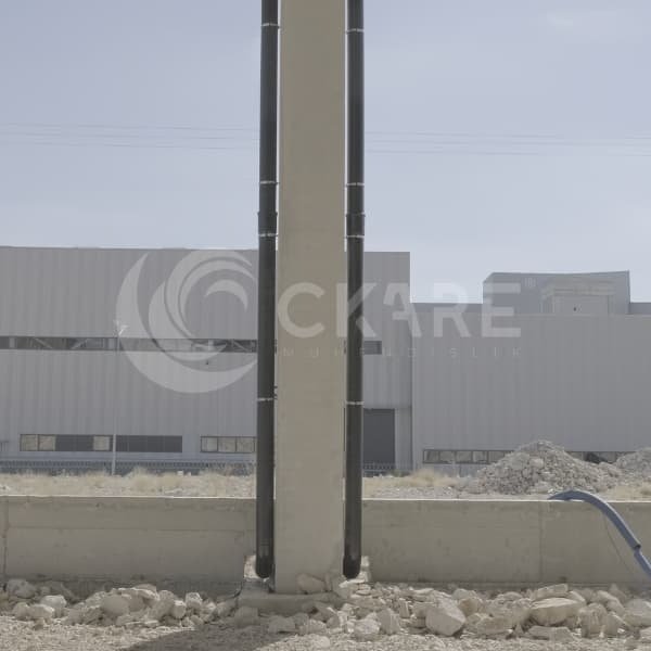 camsaş kütahya altıntaş osb geniş sanayi kompleksi paralel dikey iniş boruları - ckare mühendislik