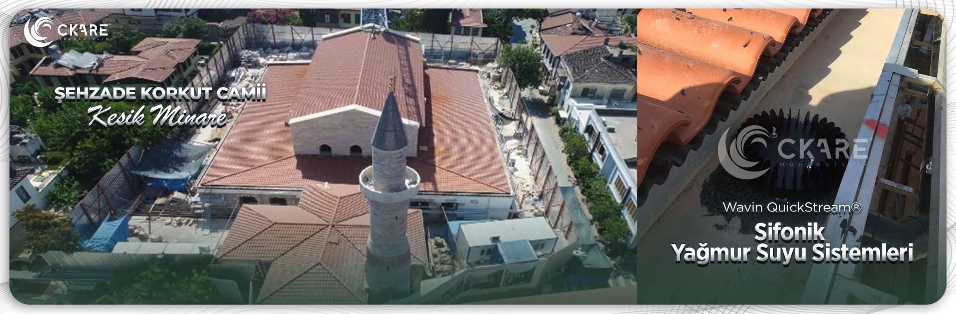 şehzade korkut camii kesik minare antalya kaleiçi wavin quickstream sifonik yağmur suyu sistemleri kapak görseli - ckare mühendislik