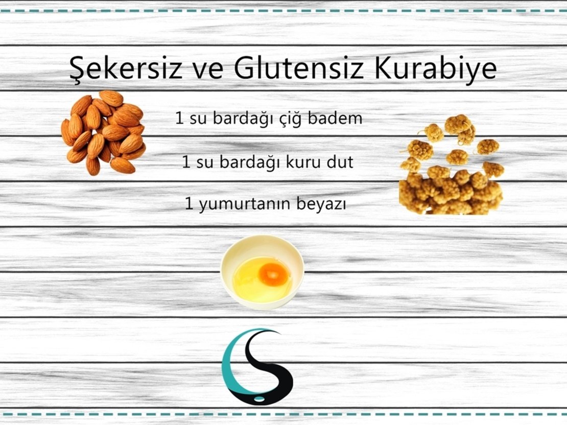 Şekersiz ve Glutensiz Kurabiye