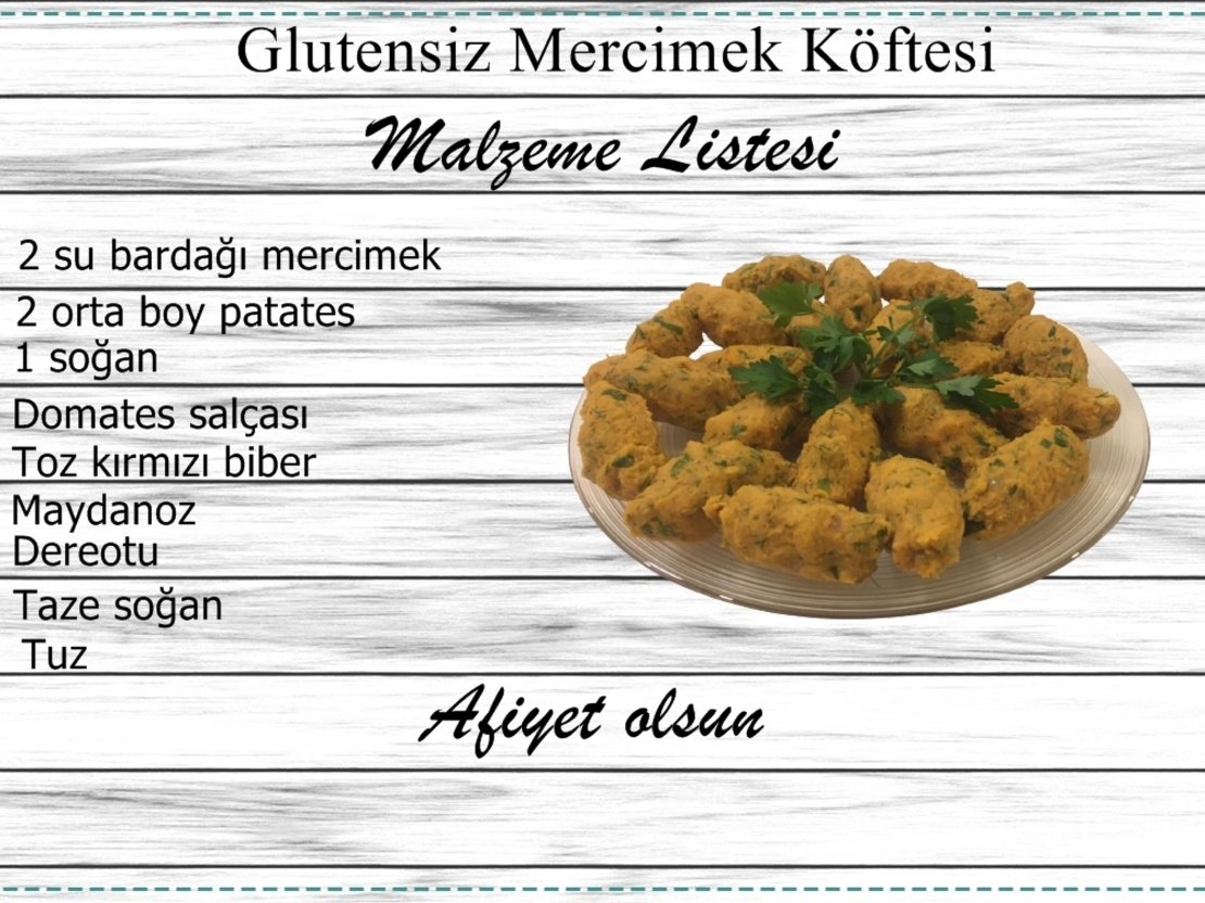 Glutensiz Mercimek Köftesi