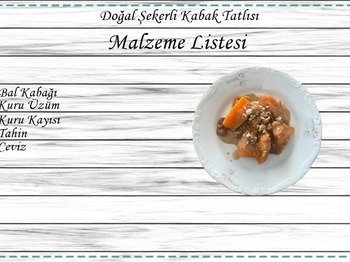 Doğal Şekerli Kabak Tatlısı