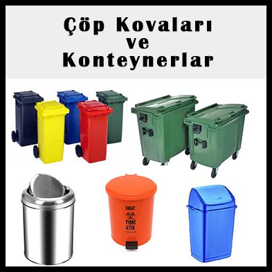 Çöp kovaları ve konteynerlar