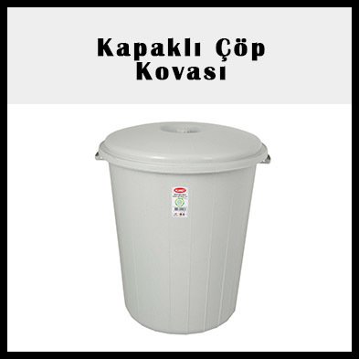Kapaklı Çöp kovası