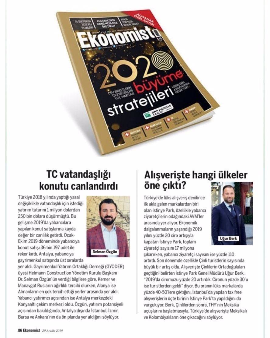 EKONOMİST DERGİSİ SELMAN ÖZGÜN