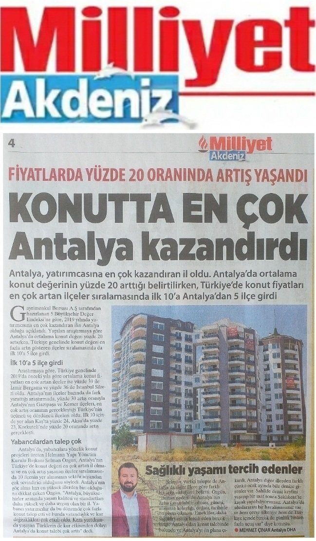 Milliyet Akdeniz Antalya Selman ÖZGÜN