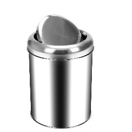 Krom Pratik Kapaklı Çöp Kovası 32 Lt.