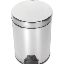 Krom Pedallı Çöp Kovası 8 Lt