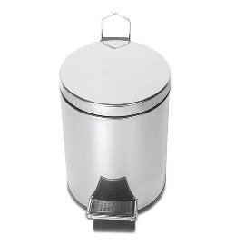 Krom Pedallı Çöp Kovası 3 Lt