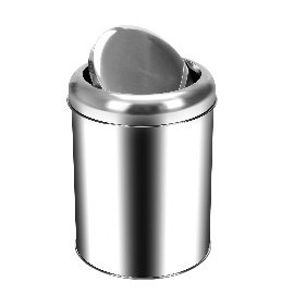 Krom Pratik Kapaklı Çöp Kovası 27 Lt.