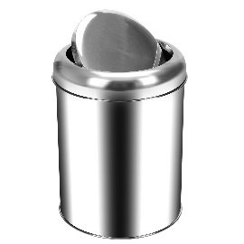 Krom Pratik Kapaklı Çöp Kovası 45 Lt.