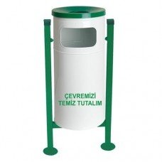 Ayaklı Metal çöp kovası