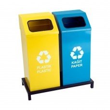 Metal Geri Dönüşüm Kovası 2 li