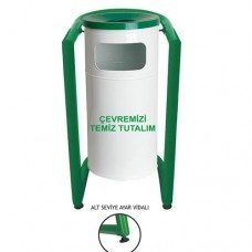 Ayaklı Metal çöp kovası