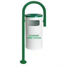 Ayaklı Metal çöp kovası