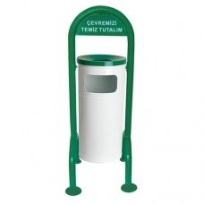 Ayaklı Metal çöp kovası