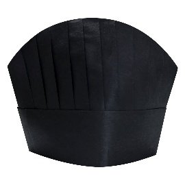 Aşçı Kepi Siyah 20 Cm