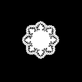 Kağıt Dantel Bardak Altı 10 cm