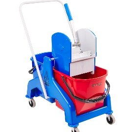 ÇİFT BÖLMELİ PRESLİ KOVA PLS 25 lt (MAVİ)