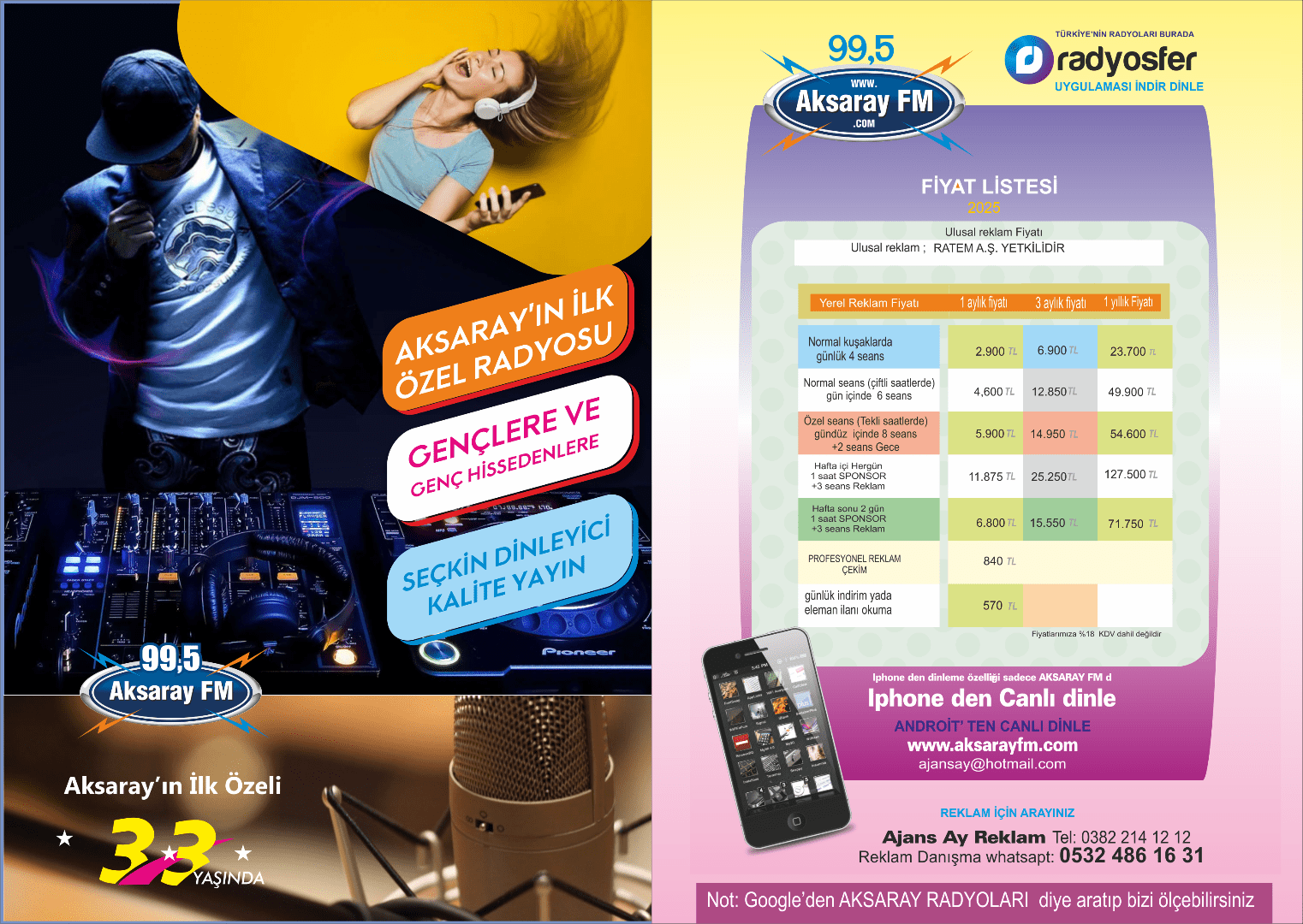 Radyo 2025 Fiyat Broşür