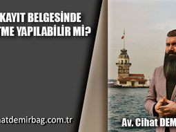 Yapı Kayıt Belgesinde Düzeltme Yapılabilir Mi?