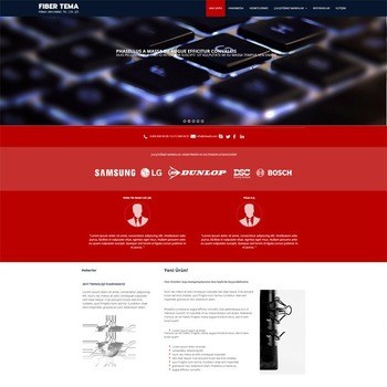 fiber teması kırmızı lacivert tonlarda