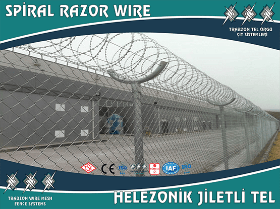 Helezonik Jiletli Tel ile Yüksek Güvenlik ve Maksimum Caydırıcılık
