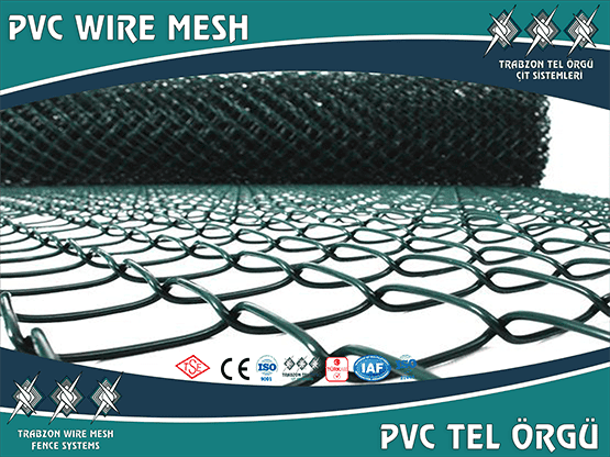 PVC Kaplı Tel Örgü | Trabzon Tel Örgü Çit Sistemleri