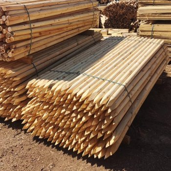 Ahşap Kazık Çit Direkleri | Doğal ve Dayanıklı Çözümler