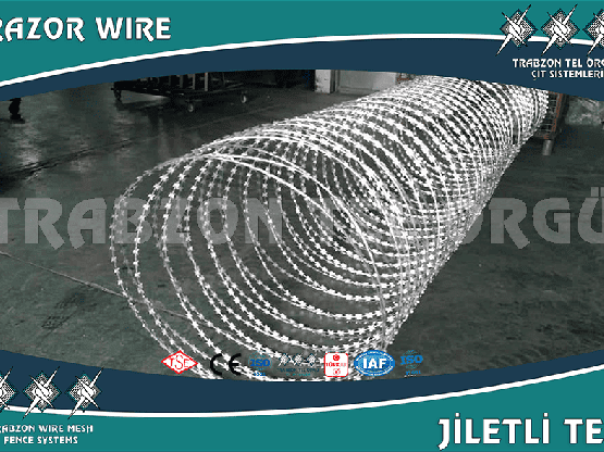 Helezonik Jiletli Tel Sistemleri | Yüksek Güvenlik ve Caydırıcılık – Trabzon Tel Örgü