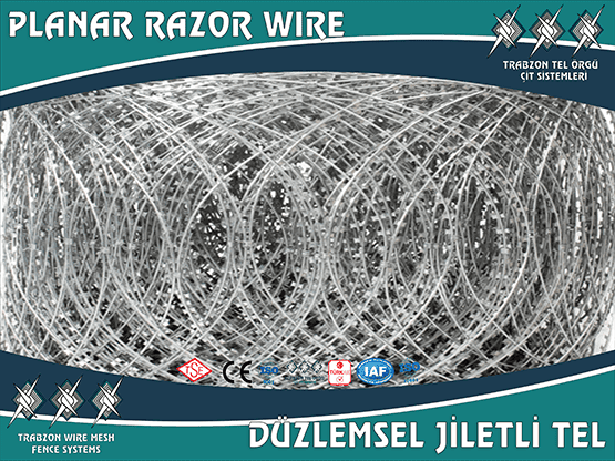 Düzlemsel Jiletli Tel Sistemleri | Estetik ve Güvenli Tel Çözümleri – Trabzon Tel Örgü