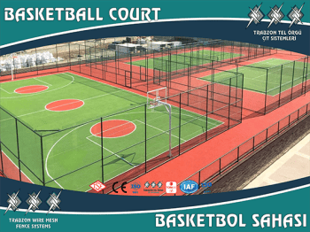Profesyonel Basketbol Sahası Yapımı - Trabzon Tel Örgü