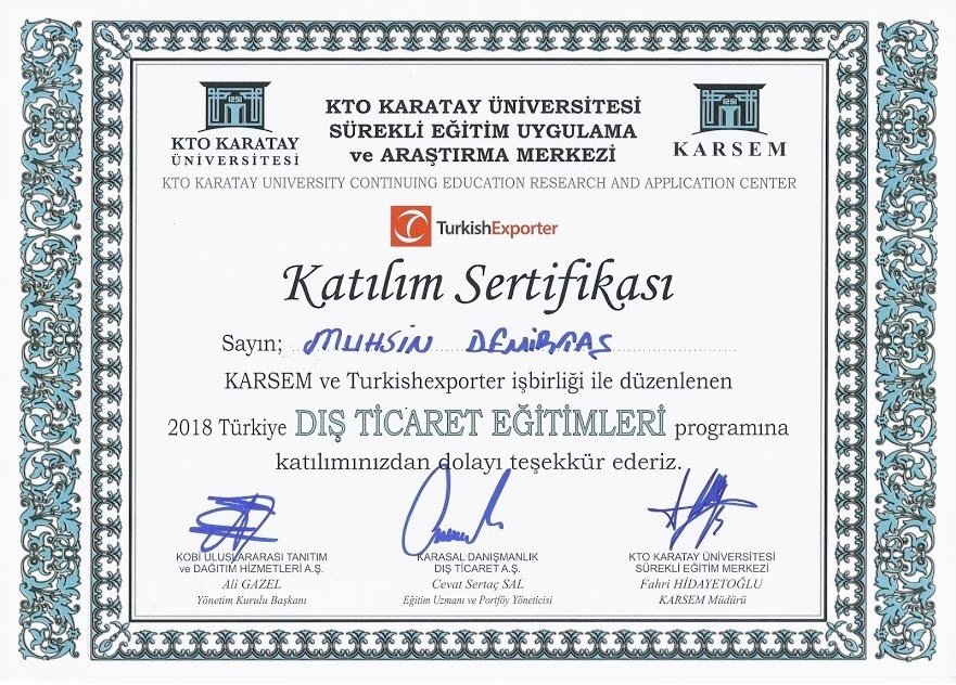 Sertifika (adı girilecek)