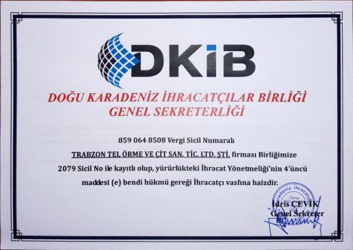 DKİB Üyelik Belgesi (ek görsel)