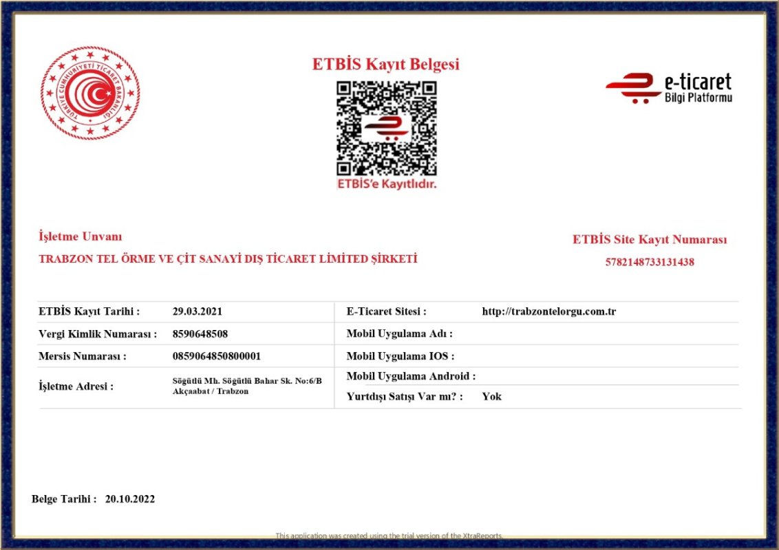 ETBİS Kayıt Belgesi (ek görsel)